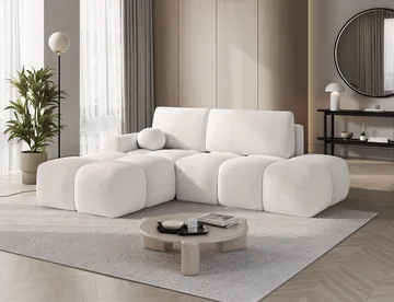 Vittario 3-personers boblende sovesofa med divan og opbevaring, venstre - Royal 01 - Møbler - Sofaer - Sovesofaer