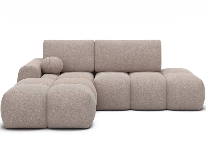 Vittario 3-personers boblende sovesofa med divan og opbevaring, venstre - Xillar 20 - Møbler - Sofaer - Sovesofaer