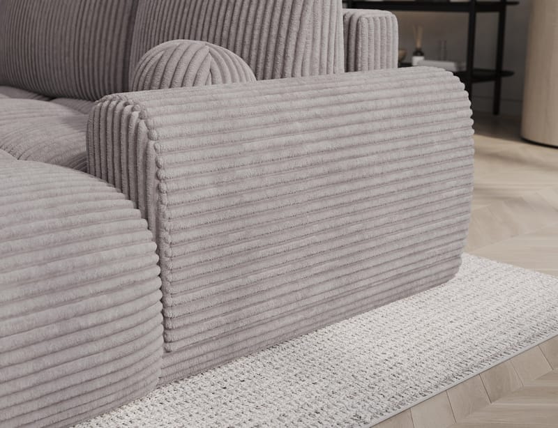 Vittario 3-personers Bubblig sovesofa med divan og opbevaring højre - Modullo 03 - Møbler - Sofaer - Sovesofaer