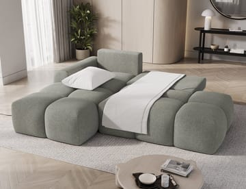 Vittario 3-personers boblende sovesofa med divan og opbevaring, venstre - Xillar 100 - Møbler - Sofaer - Sovesofaer