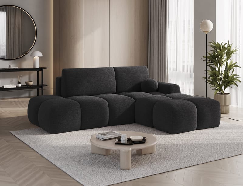 Vittario 3-personers Bubblig sovesofa med divan og opbevaring højre - Royal 05 - Møbler - Sofaer - Sovesofaer