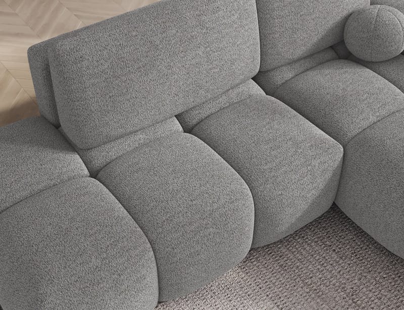 Vittario 3-personers Bubblig sovesofa med divan og opbevaring højre - Royal 04 - Møbler - Sofaer - Sovesofaer
