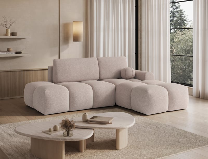 Vittario 3-personers Bubblig sovesofa med divan og opbevaring højre - Xillar 20 - Møbler - Sofaer - Sovesofaer