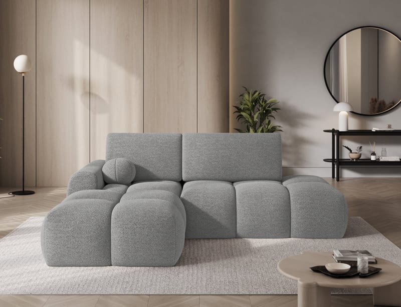 Vittario 3-personers boblende sovesofa med divan og opbevaring, venstre - Royal 04 - Møbler - Sofaer - Sovesofaer