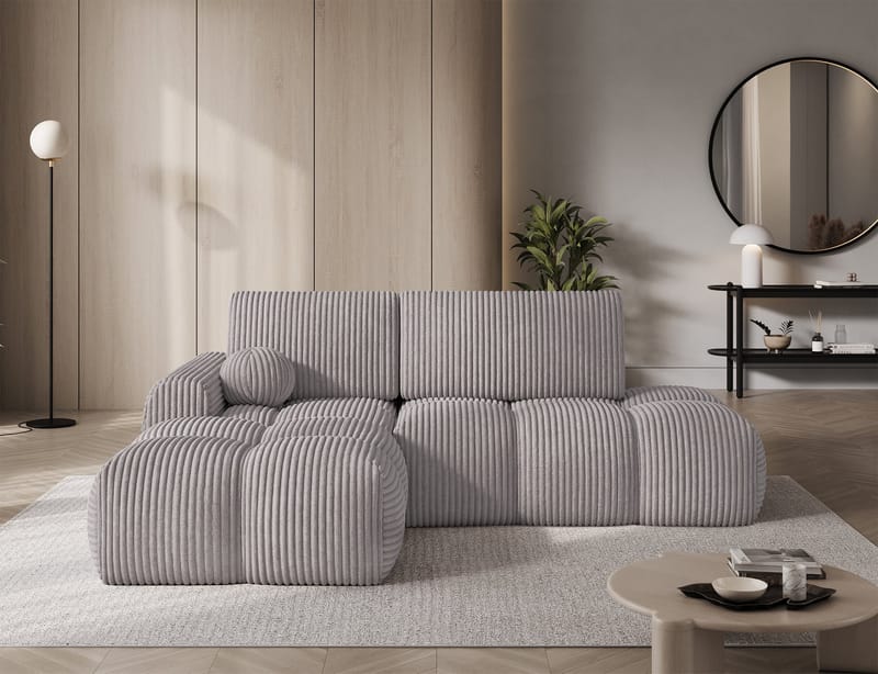 Vittario 3-personers boblende sovesofa med divan og opbevaring, venstre - Modullo 03 - Møbler - Sofaer - Sovesofaer