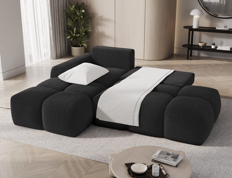 Vittario 3-personers boblende sovesofa med divan og opbevaring, venstre - Royal 05 - Møbler - Sofaer - Sovesofaer