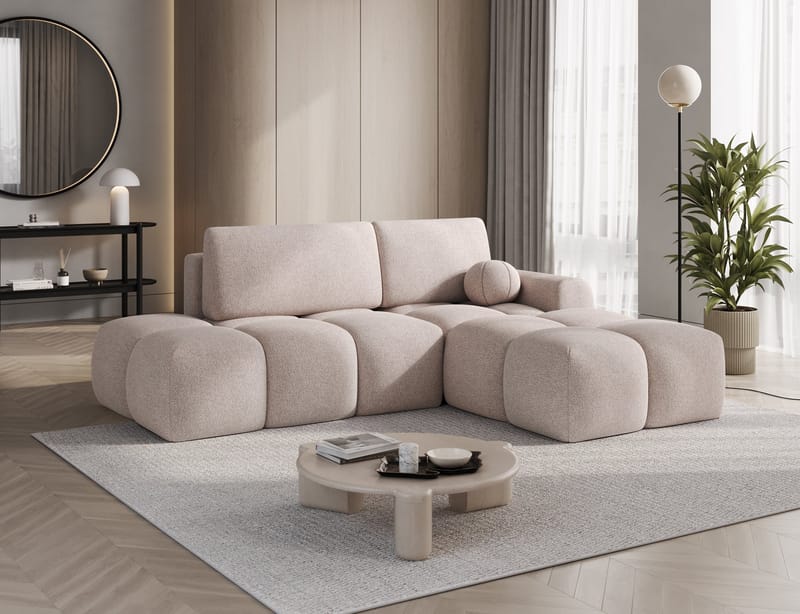 Vittario 3-personers Bubblig sovesofa med divan og opbevaring højre - Xillar 20 - Møbler - Sofaer - Sovesofaer