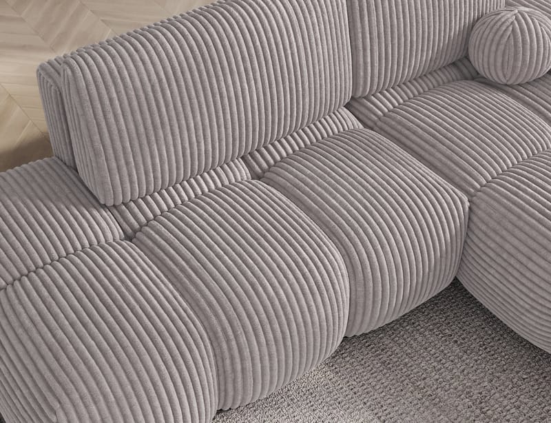 Vittario 3-personers Bubblig sovesofa med divan og opbevaring højre - Modullo 03 - Møbler - Sofaer - Sovesofaer