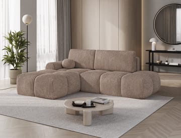 Vittario 3-personers boblende sovesofa med divan og opbevaring, venstre - Modullo 20 - Møbler - Sofaer - Sovesofaer