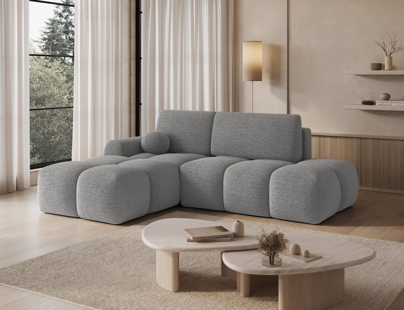 Vittario 3-personers boblende sovesofa med divan og opbevaring, venstre - Royal 04 - Møbler - Sofaer - Sovesofaer