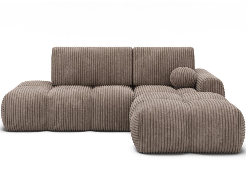 Vittario 3-personers Bubblig sovesofa med divan og opbevaring højre - Modullo 20 - Møbler - Sofaer - Sovesofaer