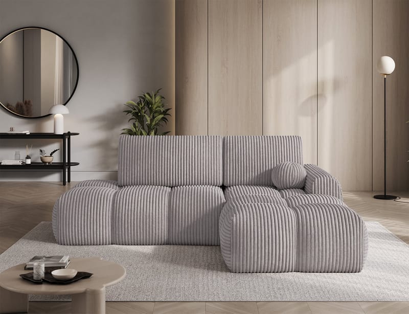 Vittario 3-personers Bubblig sovesofa med divan og opbevaring højre - Modullo 03 - Møbler - Sofaer - Sovesofaer