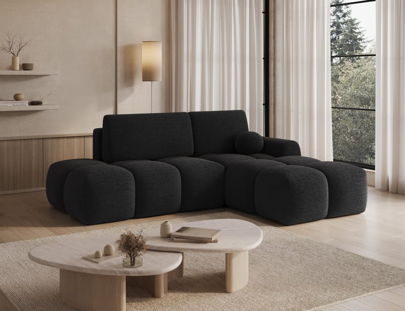 Vittario 3-personers Bubblig sovesofa med divan og opbevaring højre - Royal 05 - Møbler - Sofaer - Sovesofaer