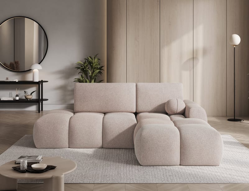 Vittario 3-personers Bubblig sovesofa med divan og opbevaring højre - Xillar 20 - Møbler - Sofaer - Sovesofaer
