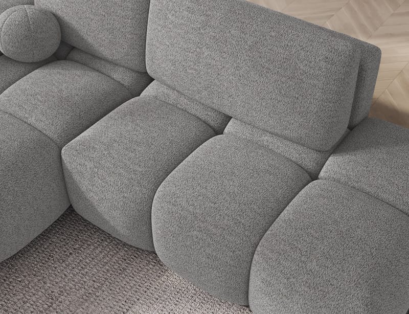 Vittario 3-personers boblende sovesofa med divan og opbevaring, venstre - Royal 04 - Møbler - Sofaer - Sovesofaer