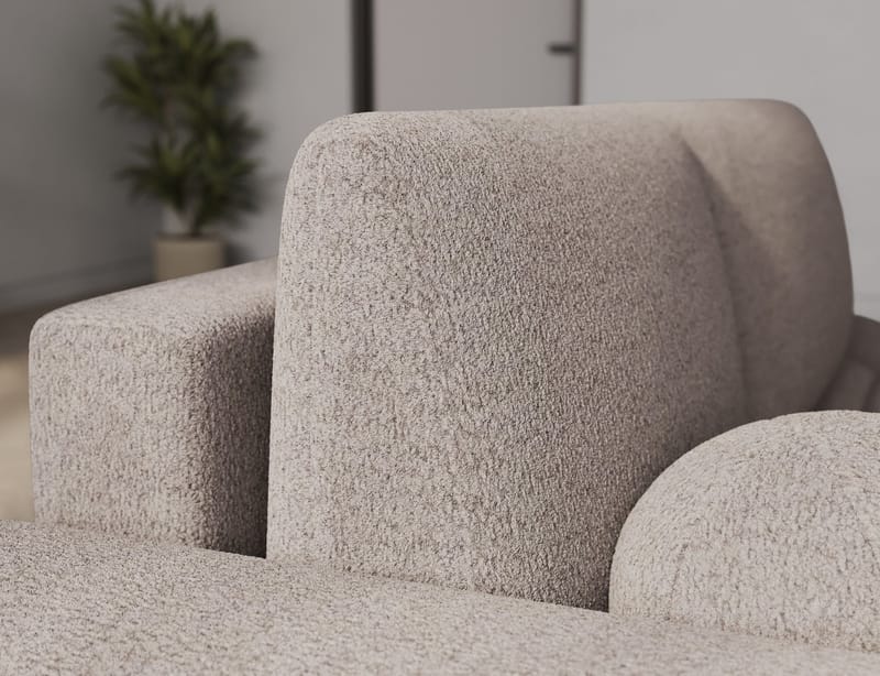 Vittario 3-personers boblende sovesofa med divan og opbevaring, venstre - Royal 18 - Møbler - Sofaer - Sovesofaer