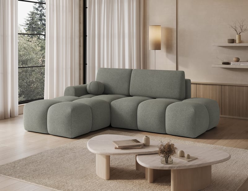 Vittario 3-personers boblende sovesofa med divan og opbevaring, venstre - Xillar 100 - Møbler - Sofaer - Sovesofaer