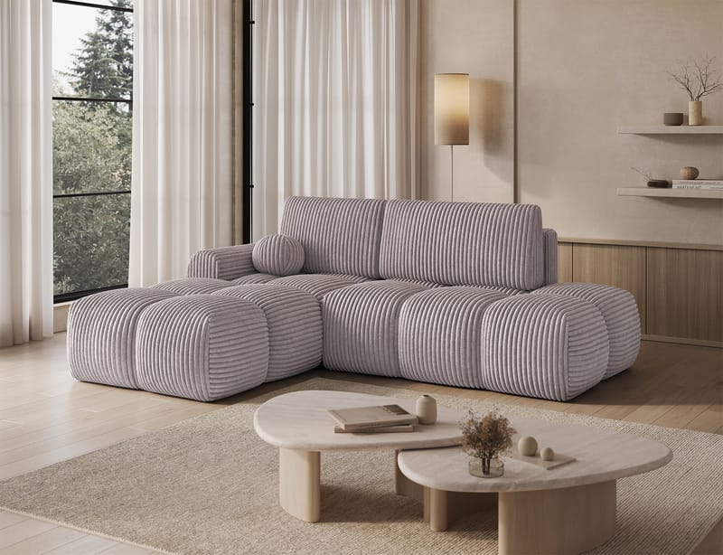Vittario 3-personers boblende sovesofa med divan og opbevaring, venstre - Modullo 03 - Møbler - Sofaer - Sovesofaer