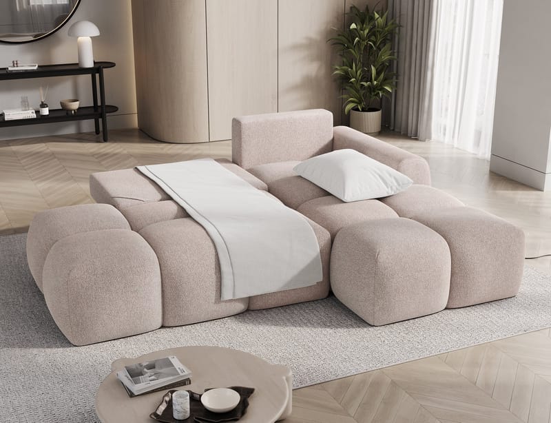 Vittario 3-personers Bubblig sovesofa med divan og opbevaring højre - Xillar 20 - Møbler - Sofaer - Sovesofaer