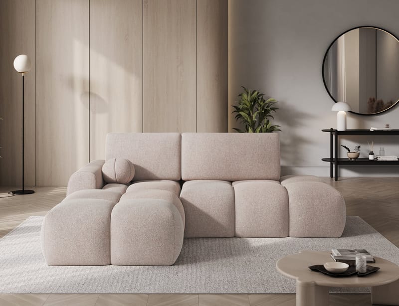 Vittario 3-personers boblende sovesofa med divan og opbevaring, venstre - Xillar 20 - Møbler - Sofaer - Sovesofaer