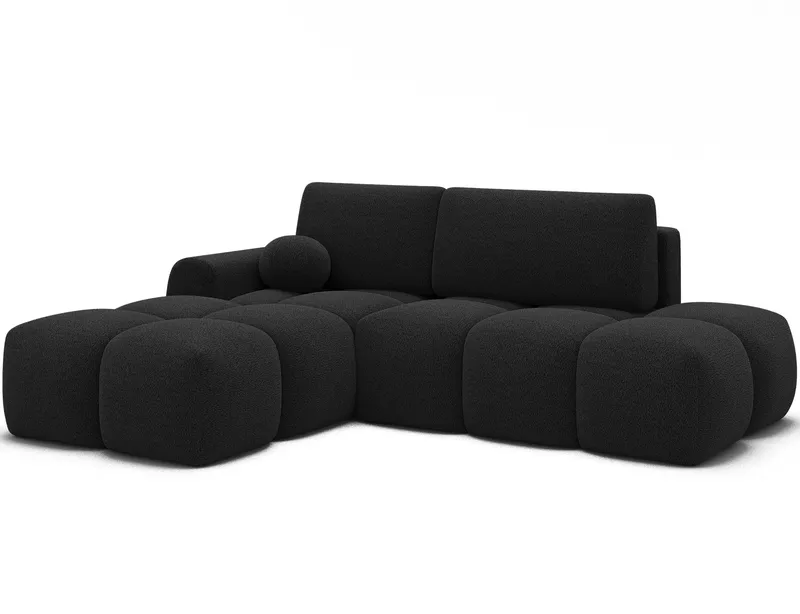 Vittario 3-personers boblende sovesofa med divan og opbevaring, venstre, Royal 05