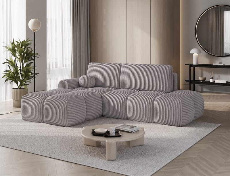Vittario 3-personers boblende sovesofa med divan og opbevaring, venstre - Modullo 03 - Møbler - Sofaer - Sovesofaer