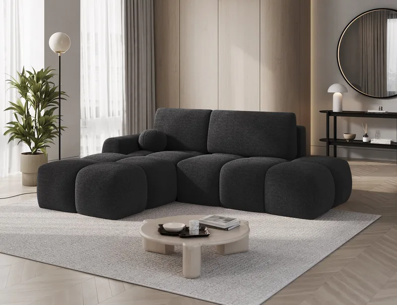 Vittario 3-personers boblende sovesofa med divan og opbevaring, venstre - Royal 05 - Møbler - Sofaer - Sovesofaer