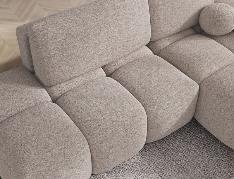 Vittario 3-personers Bubblig sovesofa med divan og opbevaring højre - Royal 18 - Møbler - Sofaer - Sovesofaer