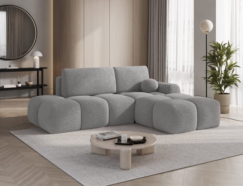 Vittario 3-personers Bubblig sovesofa med divan og opbevaring højre - Royal 04 - Møbler - Sofaer - Sovesofaer