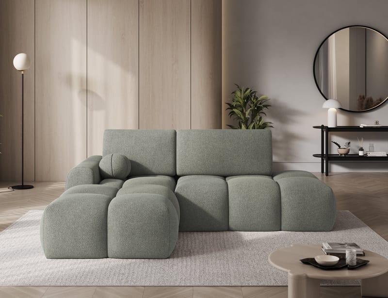 Vittario 3-personers boblende sovesofa med divan og opbevaring, venstre - Xillar 100 - Møbler - Sofaer - Sovesofaer