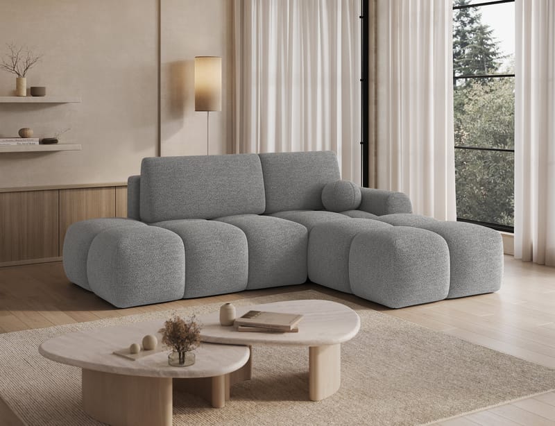 Vittario 3-personers Bubblig sovesofa med divan og opbevaring højre - Royal 04 - Møbler - Sofaer - Sovesofaer