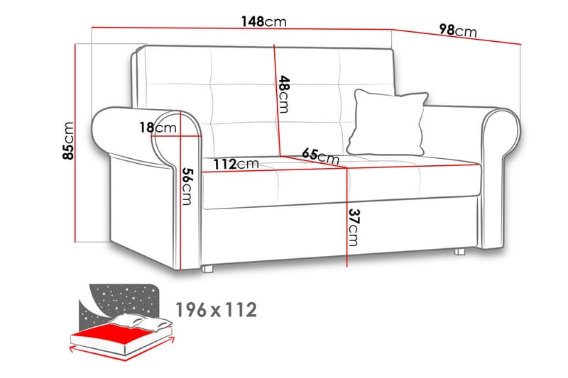 Viva sølv sofa - Møbler - Sofaer - Sovesofaer