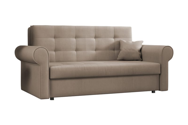 Viva sølv sofa - Sovesofaer - 3 personers sovesofa - Velour sofaer