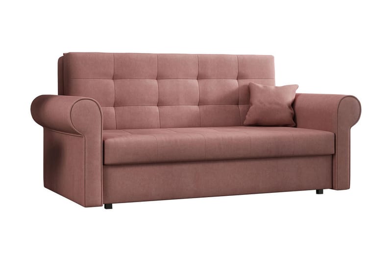 Viva sølv sofa - Sovesofaer - 3 personers sovesofa - Velour sofaer