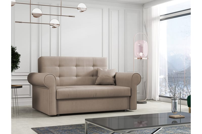 Viva sølv sofa - Sovesofaer - 2 personers sovesofa - Velour sofaer