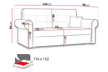 Viva sølv sofa - Møbler - Sofaer - Sovesofaer