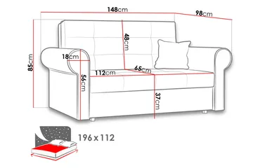 Viva sølv sofa - Møbler - Sofaer - Sovesofaer