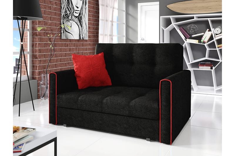 Viva sovesofa 133x100x85 cm - Sovesofaer - 2 personers sovesofa - Velour sofaer