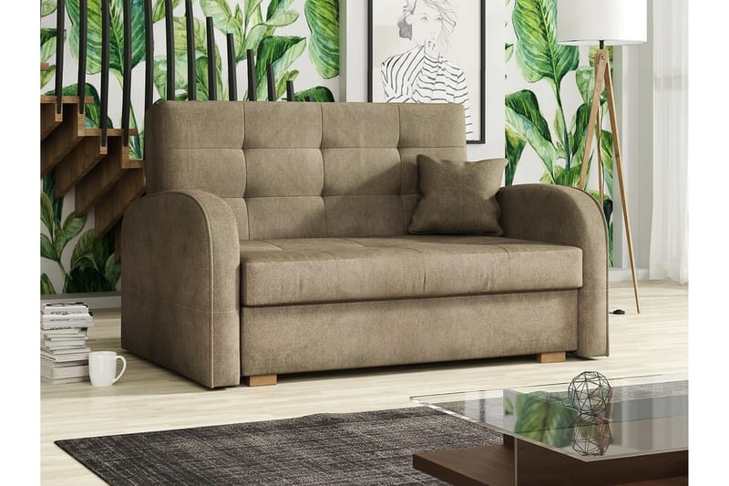 Viva sovesofa 133x98x85 cm - Sovesofaer - 2 personers sovesofa - Velour sofaer