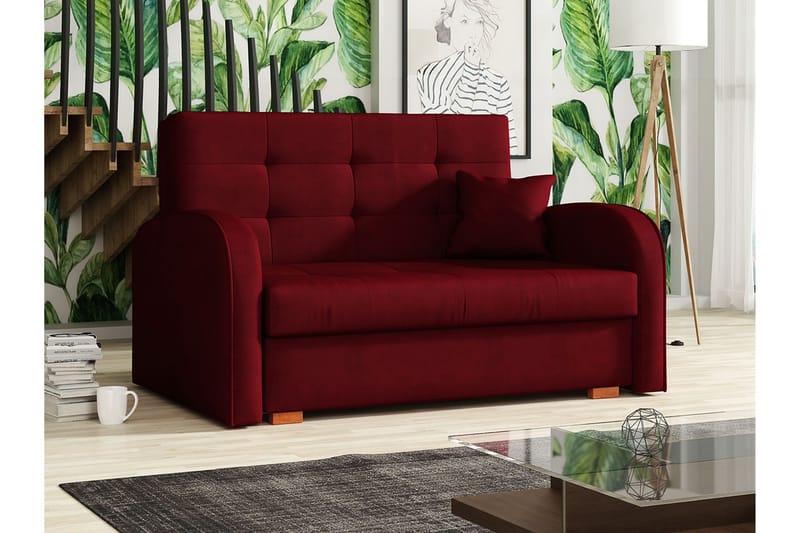 Viva sovesofa 133x98x85 cm - Sovesofaer - 2 personers sovesofa - Velour sofaer