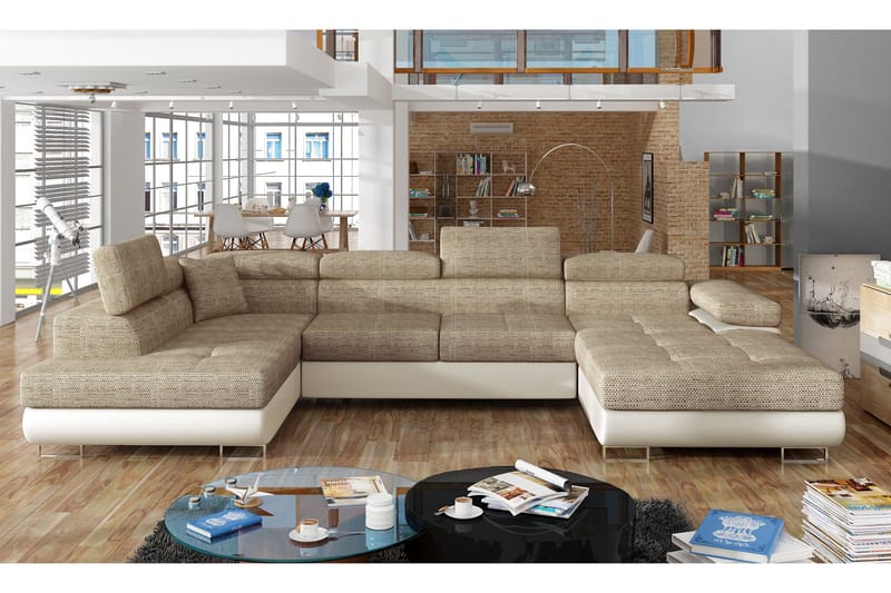 Vueltas Hjørnesovesofa - Beige - Møbler - Sofaer - U Sofa