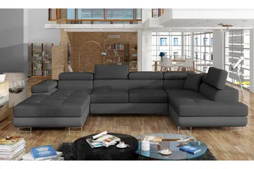 Vueltas Hjørnesovesofa - Grå - Møbler - Sofaer - Sovesofaer