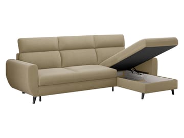 Vylon 3-personers sovesofa med chaiselong - grå - Møbler - Sofaer - Sovesofaer