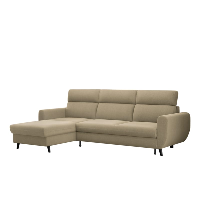 Vylon 3-personers sovesofa med chaiselong - Beige - Møbler - Sofaer - Sovesofaer