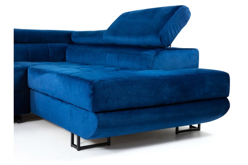 Warwick 3-personers Hjørnesovesofa - velour / Beige - Sovesofaer - Velour sofaer