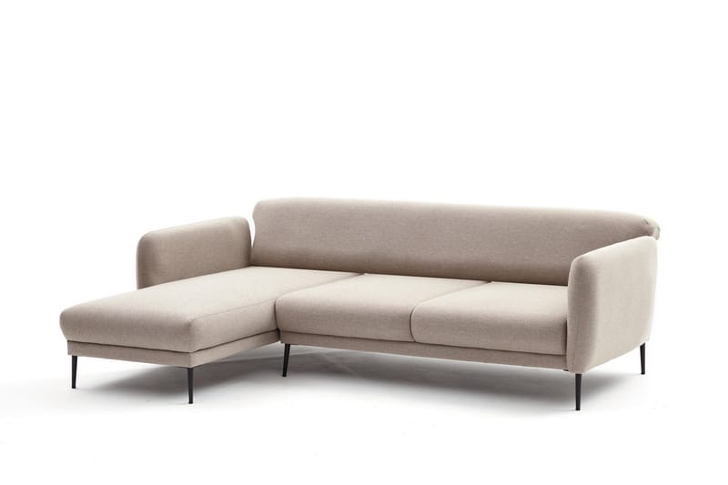 Wenus Chaiselongsovesofa 3-personers - Beige - Møbler - Sofaer - Sofa med chaiselong - 3 personers sofa med chaiselong