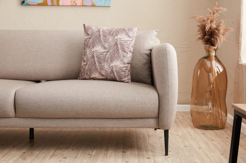 Wenus Chaiselongsovesofa 3-personers - Beige - Møbler - Sofaer - Sofa med chaiselong - 3 personers sofa med chaiselong