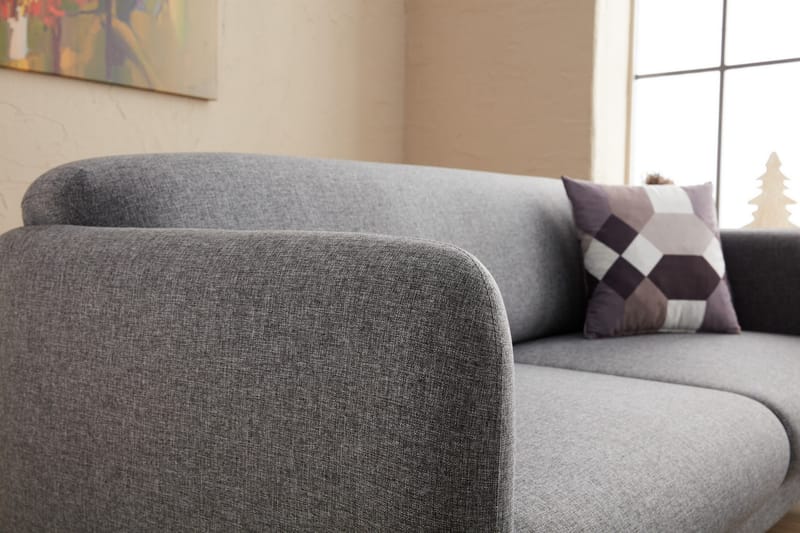 Wenus Chaiselongsovesofa 3-personers - Grå - Møbler - Sofaer - Sovesofaer