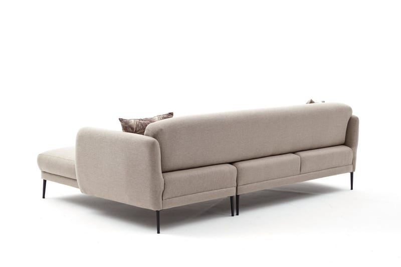 Wenus Chaiselongsovesofa 3-personers - Beige - Møbler - Sofaer - Sofa med chaiselong - 3 personers sofa med chaiselong