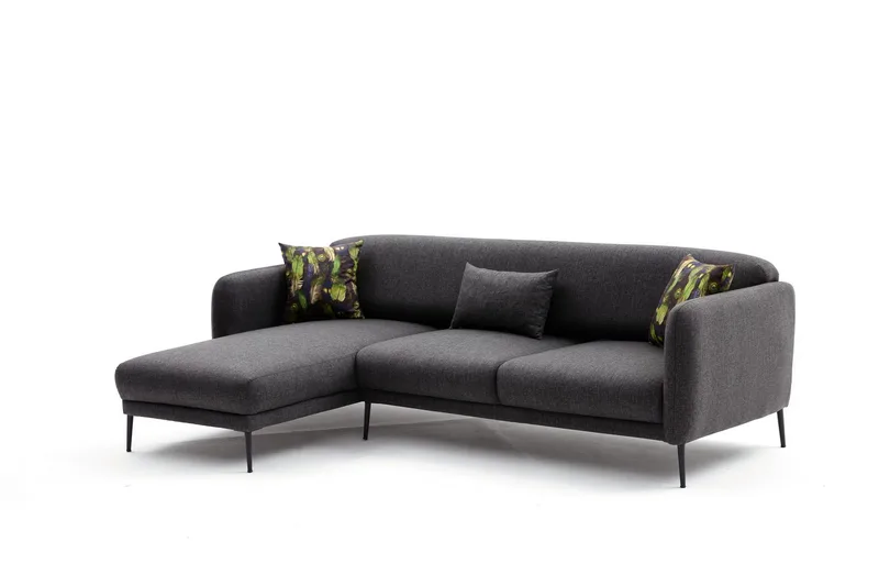 Wenus Chaiselongsovesofa 3-personers - Antracit - Møbler - Sofaer - Sovesofaer
